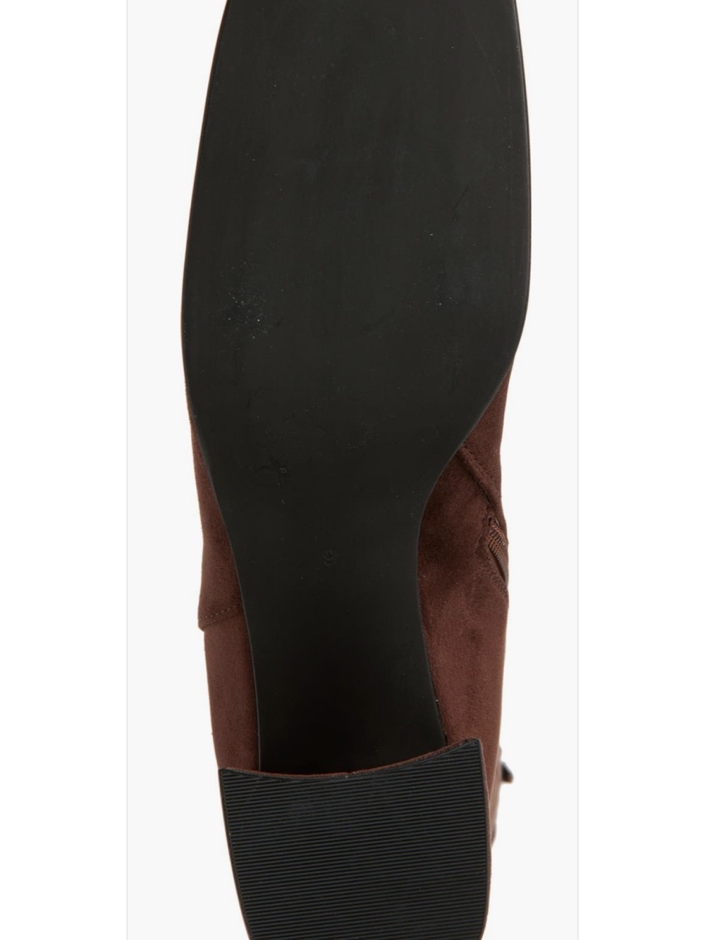 Jeffrey Campbell Tall Brown Suede Over-the-Knee Block Heel Boots Size 9 - Picture 4 of 10